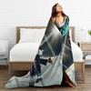 Off Campus Hannah and Garrett  Knitted Blankets  Flannel Throw Blanket Summer Air Conditioning Decoration Soft Warm Bedsprea,