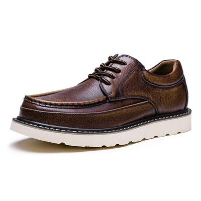 Herren Echtleder Freizeitschuhe Plateau High Heel Erhöhen Sneakers Outdoor Sport Street Fashion Schwarze Schuhe Größe 47 48 49