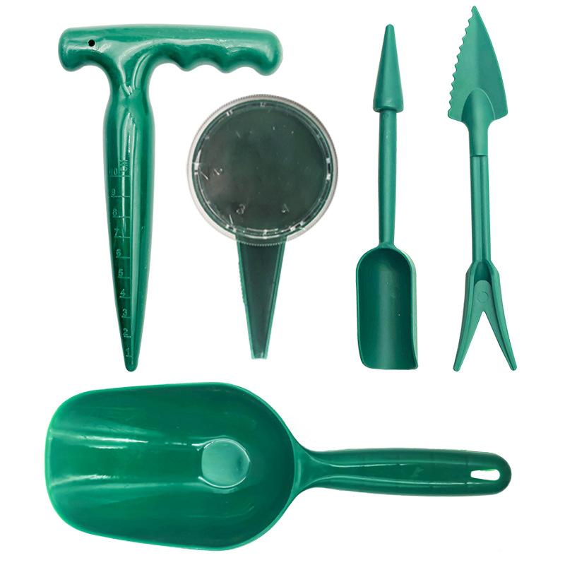 Hole Puncher Plastic Garden Plant Seed Seedling Hole Drilling Seeder Long Handle Hole Digging Seedling Tool Gardening Tool