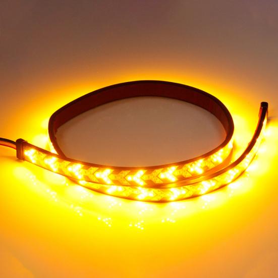 LED Tailgate Light Bar 4-in-1 Red Brake Running Lights Amber Sequential Turn Signals Waterproof Flexible Strip for Trucks Trailers RVs