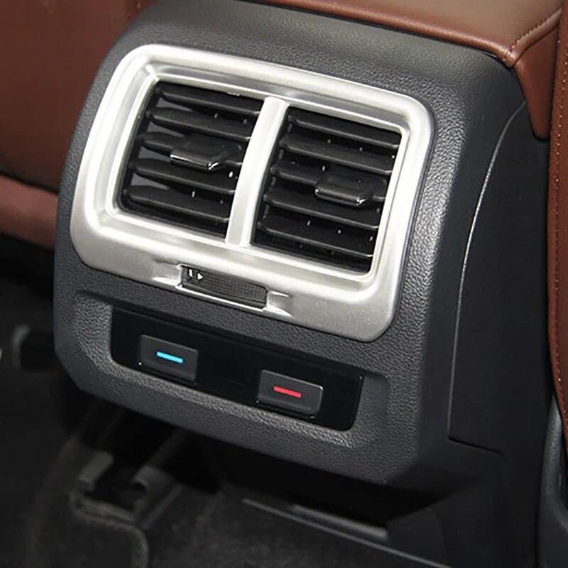 

Для VW Touran 2016 2017 аксессуары для интерьера подлокотник сзади кондиционер вентиляционная крышка накладка розетка переменного тока декоративная рамка 1 шт.