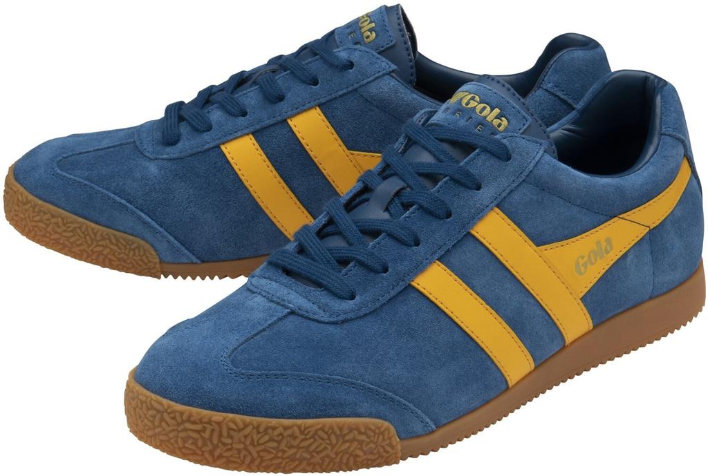 Кроссовки Gola Harrier Suede (CMA192) морской синий/солнце