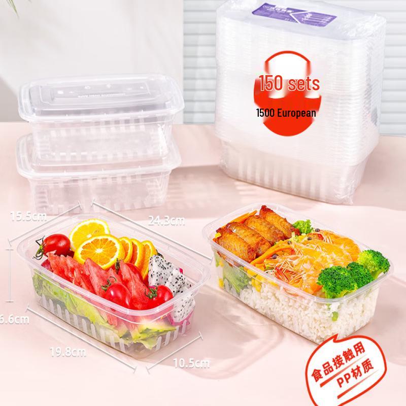 

Disposable Transparent Plastic Food Containers with Lids