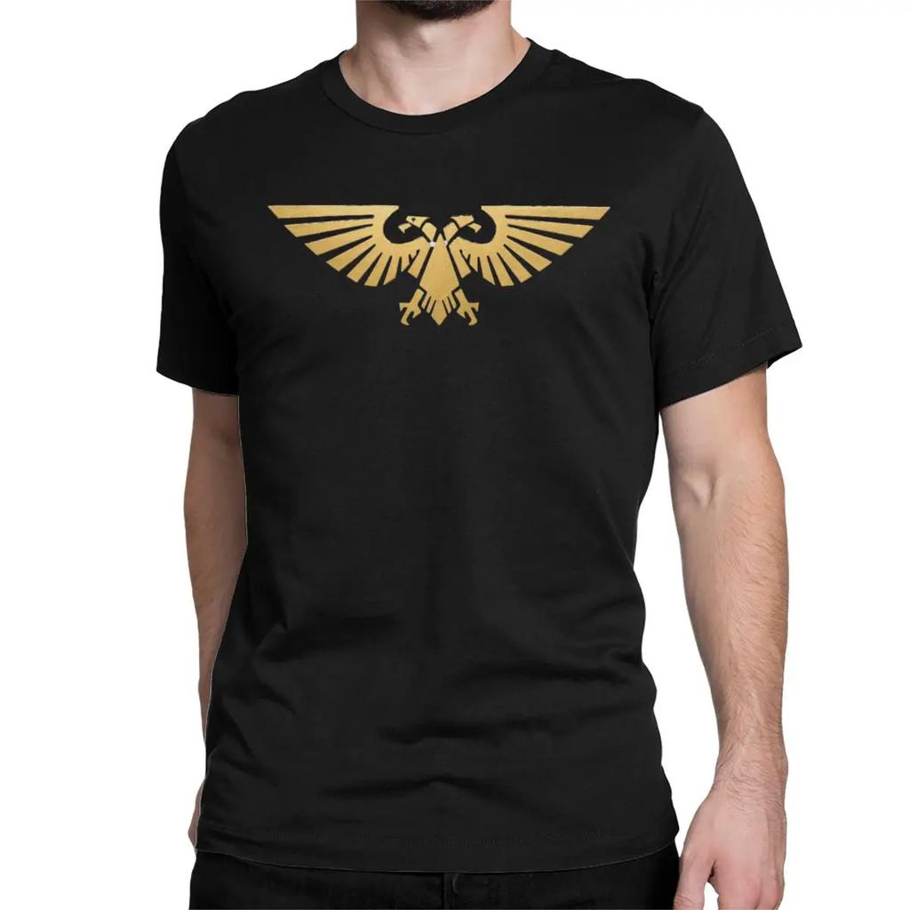 ZX TEE Men Women T-Shirts Chaos Khorne Flakes Vintage Tees Short Sleeve W-Warhammer 40k T Shirt Crewneck Clothing Gift Idea