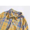 American Retro Casual Plaid Shirt Men and Women Autumn and Winter Shirt Jacket Long Sleeve Top Cardigan with Pocket