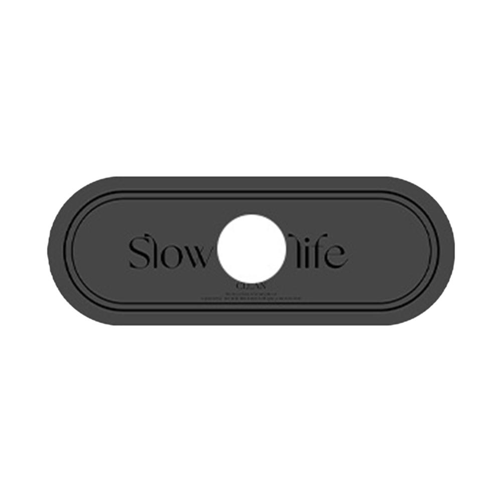 

Впитывающий коврик под кран Полиэстер Резина Ловец брызг для раковины Влагозащитный Сильное водопоглощение Бытовые кухонные гаджеты 14x38cm серый