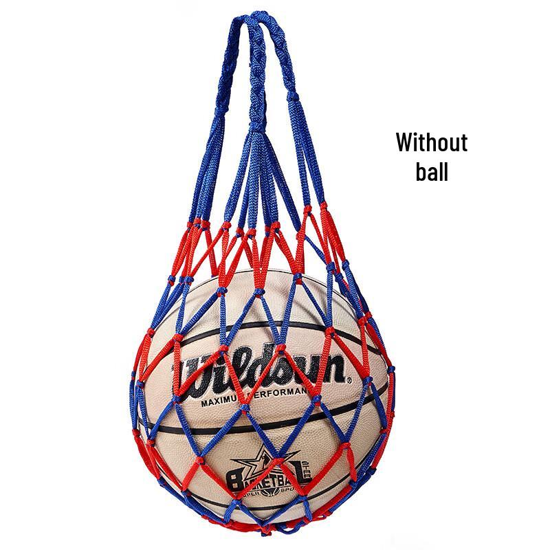 Thickened Yellow Blue Sports Ball Net Bag (10-Pack)