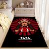 Monkey Design Red Stripes Carpet suitable as a non-slip mat for the living room or bedroom sofa