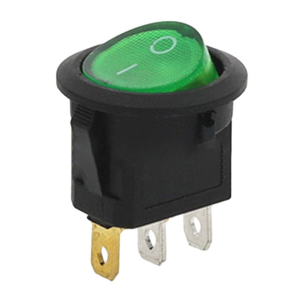 Round Rocker Plug DIY Light Switch Car Button Lights Power Switch Switches