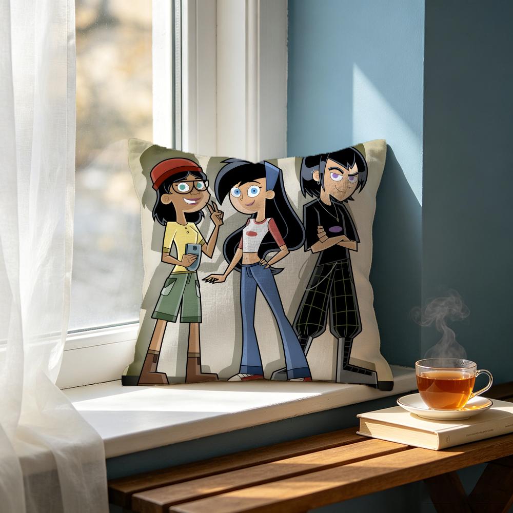 Cartoon DDanny Phantomed Cushion Cover Cushion Cover Set Pcs x x x Pillowcase Decorative Sofa Home Decor