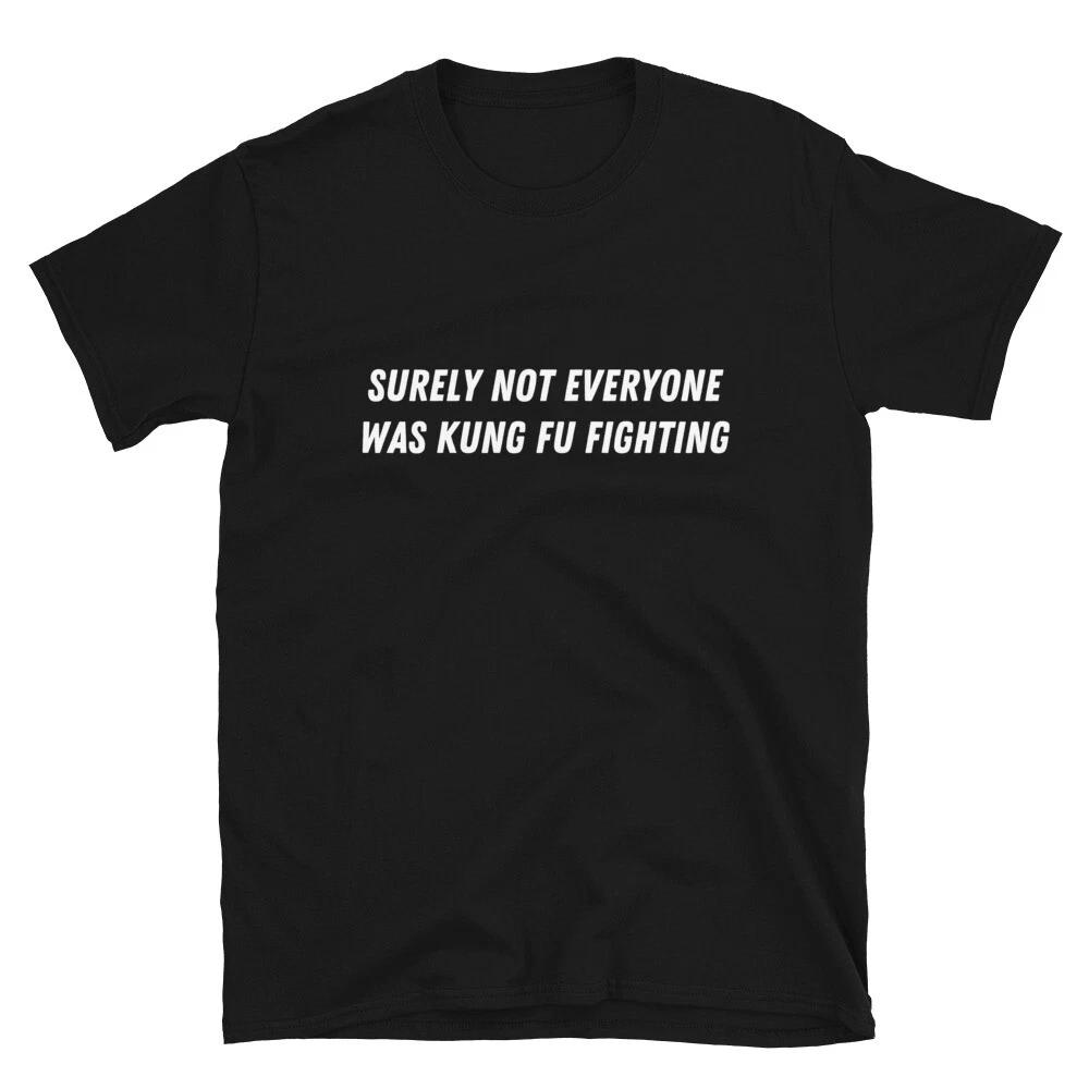 Not everyone was kung fu fighting Witty Sarcastic Novelty T-Shirt 2XL