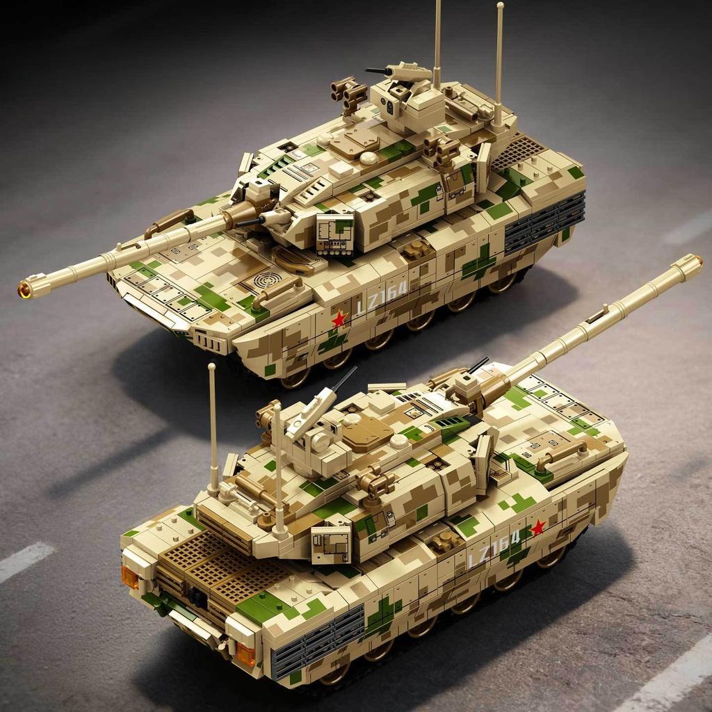 810 Teile Militärserie ZTZ-100 Kampfpanzer Spielzeug Bausteine OHNE KARTON