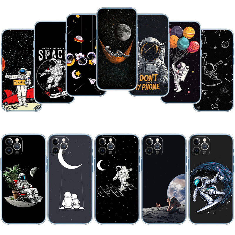 Astronaut Space Moon Phone Case for Motorola G14 G15 G24 G30 G31 G32 G34 G41 G42 G51 G52 G50 G60S G60 G62 G72 G71 G73 G84 G85 G200 E32