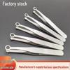 Stainless Steel Push-Type Nose Hair Clipper & Eyebrow Trimmer with Round Head