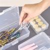 Transparent Storage Container Jewelry Box Clear Plastic Organizer Box Empty Earring Storage Organizer Display Case For Beads