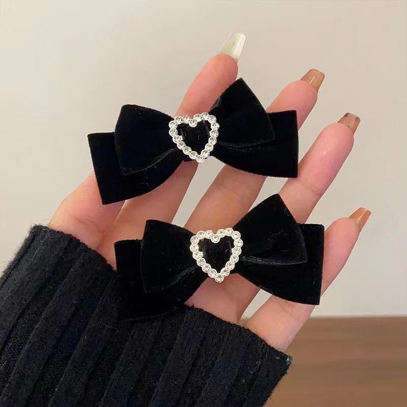 

1 пара заколок-бантов для девочек-подростков, заколки для волос, зима-осень, милые модные заколки для волос в клетку для принцесс, аксессуары