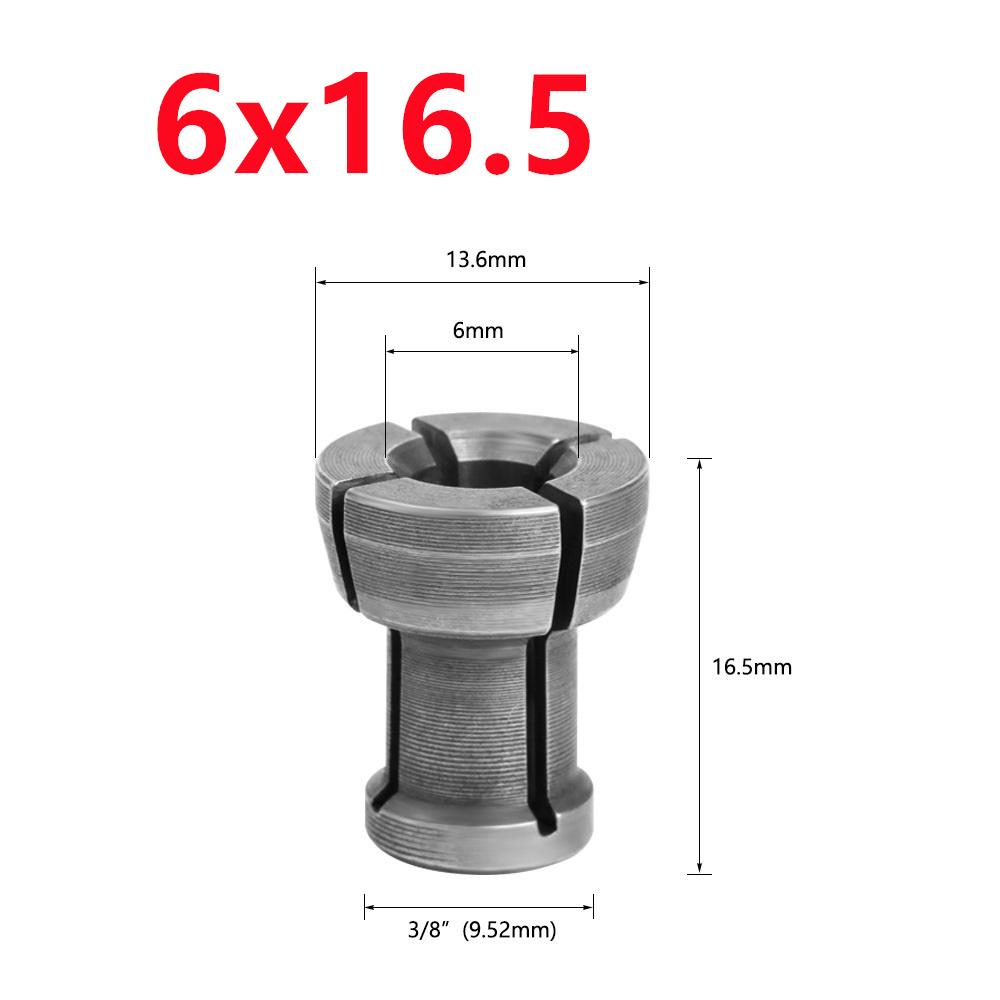 M17 Collet Chuck Adapter 6/6.35/8mm Engraving Trimming Machine Electric Router Wood Router Milling Cutter Accessories