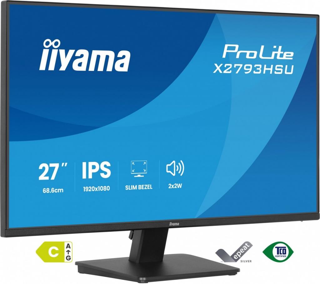 Monitor 27-inch X2793HSU-B1 IPS.HDMI.DP.120Hz,2xUSB, 1500:1,350cd