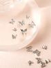 Silver Butterfly Nail Art Charms (15 Pcs Set)