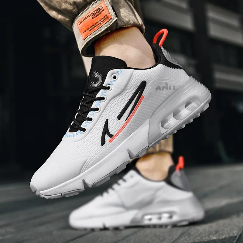 New Men Marathon Air Cushion Running Athletic Sneakers Comfortable Sports Lightweight Breathable Sneakers Women Training Shoes