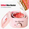 500ml Wachsmaschinen-Set zur Haarentfernung, Enthaarungswachs-Erhitzer, Tauchtopf, Paraffin-Wachswärmer, Wachsschmelz-Epilierer-Wachsbohnen