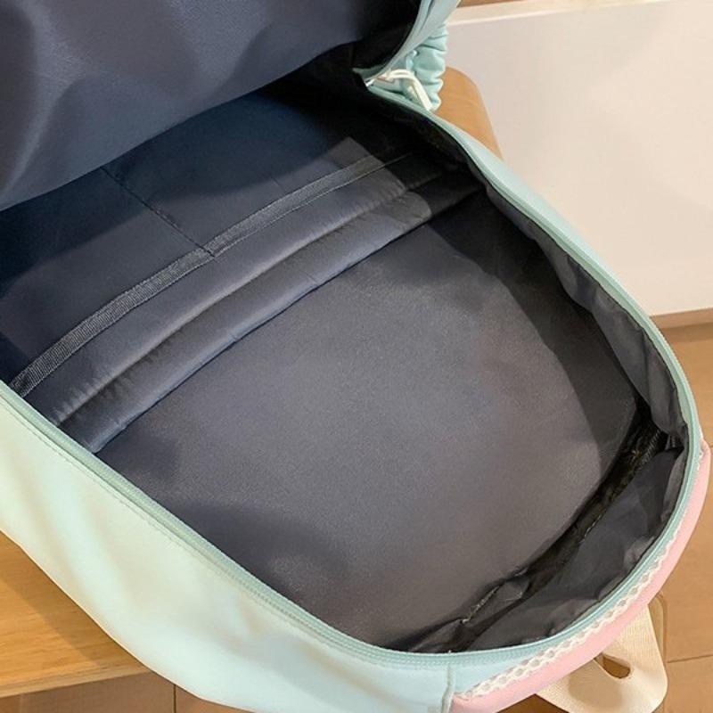 High value dopamine sweet contrasting color girl heart backpack college wind junior high school students multi-compartment backpack
