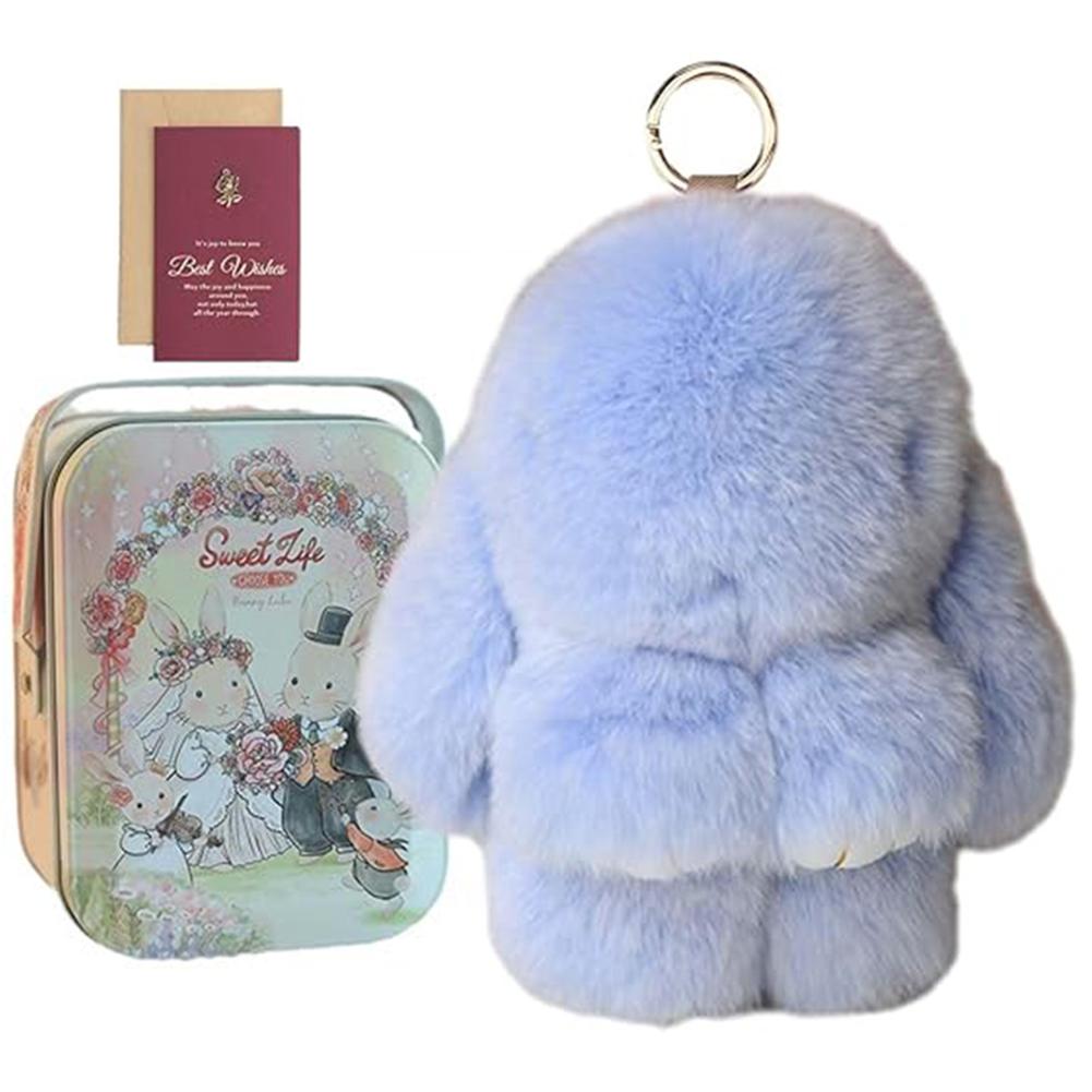 Echt Bont Sleutelhanger Tas Speelgoed Pluizig Souvenir Sleutelhanger Bedeltje Pluizige Bont Pompom Poppetje Hanger Lulu Sleutelhanger