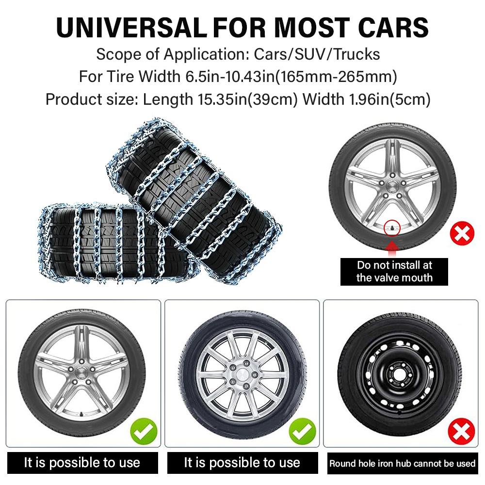 Anti-skid Chains Automobile Tire Snow Explosion-proof Anti Puncture Chain Easy To Install Multi Functional Anti-skid Accessorie