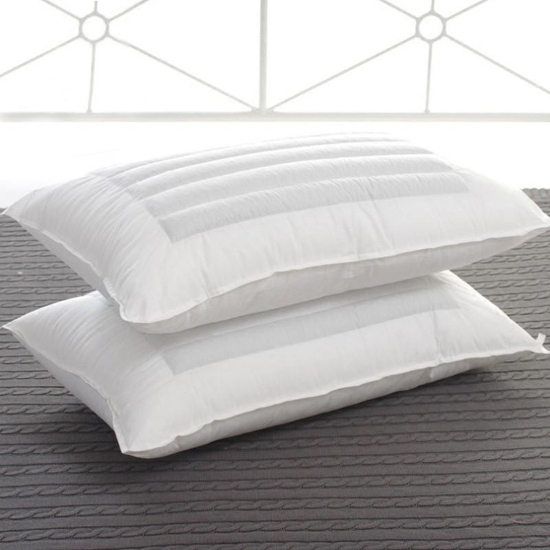 Hotel-Grade Cotton Cover Pillow With Dual-Use Buckwheat Microfiber Fill Soft Support Adults