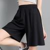 Women's High-Waist Black Wide-Leg Pants: 2026 Spring/Summer Petite Casual Drapey Long Straight Pants