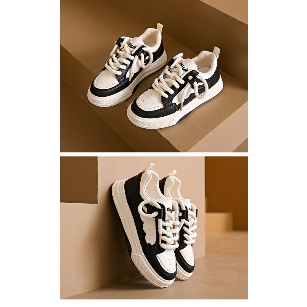 Белые туфли женские на толстой подошве повседневные туфли для сёрфинга 40 чёрный — фото 10