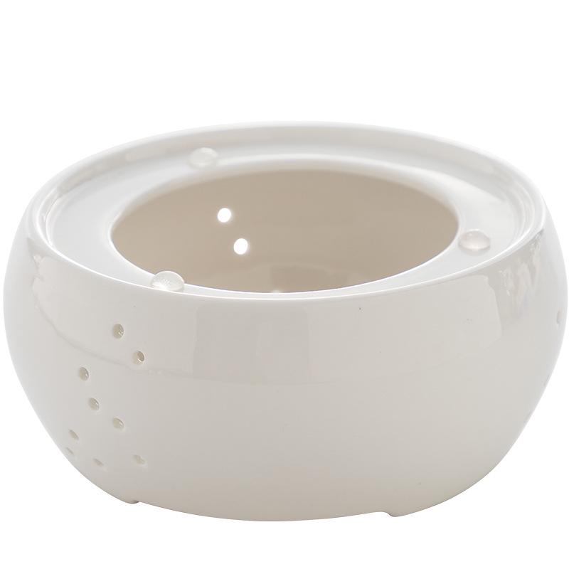 Heat-Resistant Glass Tea Kettle with Candle Warmer Base - Flower Tea Brewer & Filter Pot