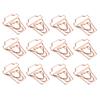 Gold Metal Electric Plate Paper Clips, 12pcs   Paper Clips Funny Bookmark Marker, Unique Design, Delicate Processes for Study and Work
