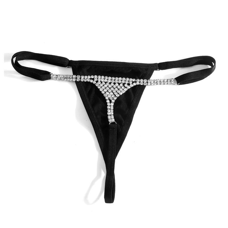 Rhinestone Flash Diamond Sexy Thong & Body Chain - Women's Fashion Beach & Nightclub Accessory