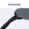 Sportsonnenbrille für Radfahren und Fahren, PC-Linse mit leichtem randlosem Design für hellen Sonnenschein im Freien und täglichen Gebrauch