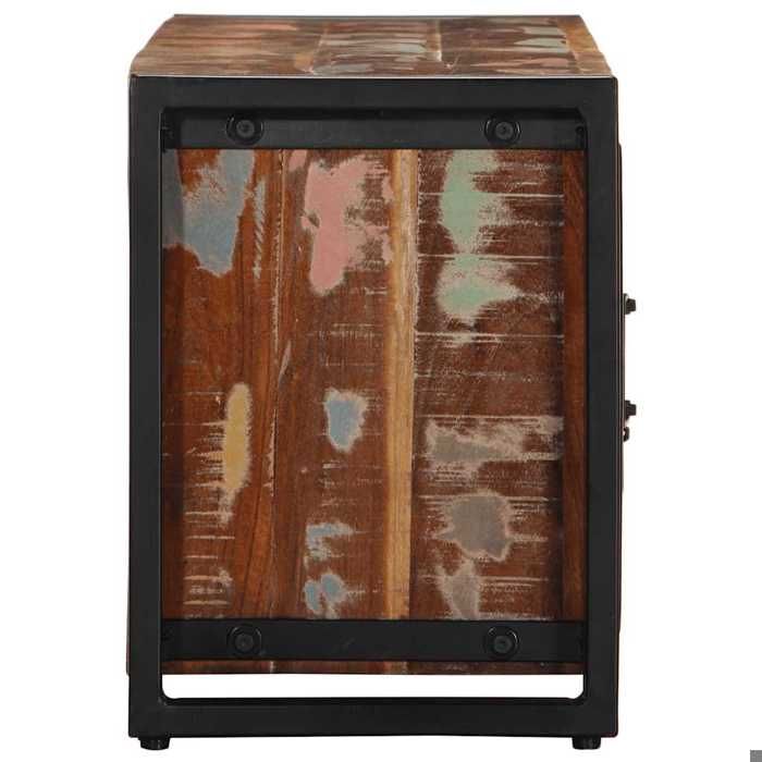 VidaXL TV Stand 100x30x40 Cm Solid Reclaimed Wood, TV Bench, Hi-Fi Cabinet, Entertainment Center, TV Buffet, Furniture 4013590