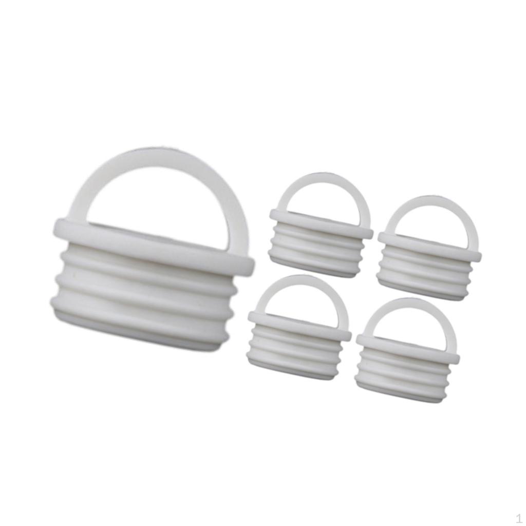 5 Pieces Mop Bucket Drain Stoppers Plug Easy Installation Accessories Replacement Silicone