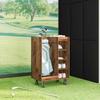 Golftafelkast met Wielen Rustieke Houtlook 65 x 45 x 98 cm