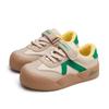 Warrior Synthetic Leather Fabric Sports Casual Everyday Versatile Fashion Simple Non-Slip Wear-Resistant Lightweight Low-Top Kids Sneakers WZTH-173111