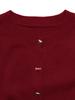 Women's Heart-Button Knit Cardigan: Red Christmas Sweater Coat, 2026 Autumn/Winter European & American Festival Style
