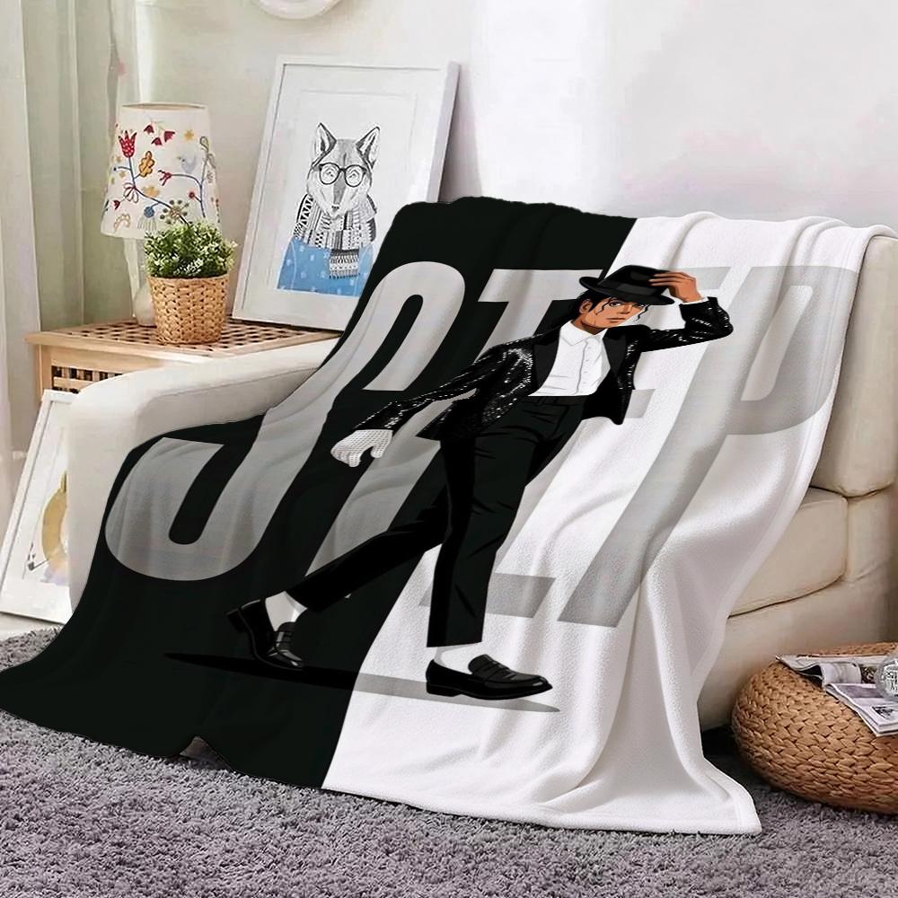 Michael Jackson Dangerous World Tour Theme Printed Blanket Skinfriendly Warm Throw Blanket For Camping Travel Party Decor Gift For Friends