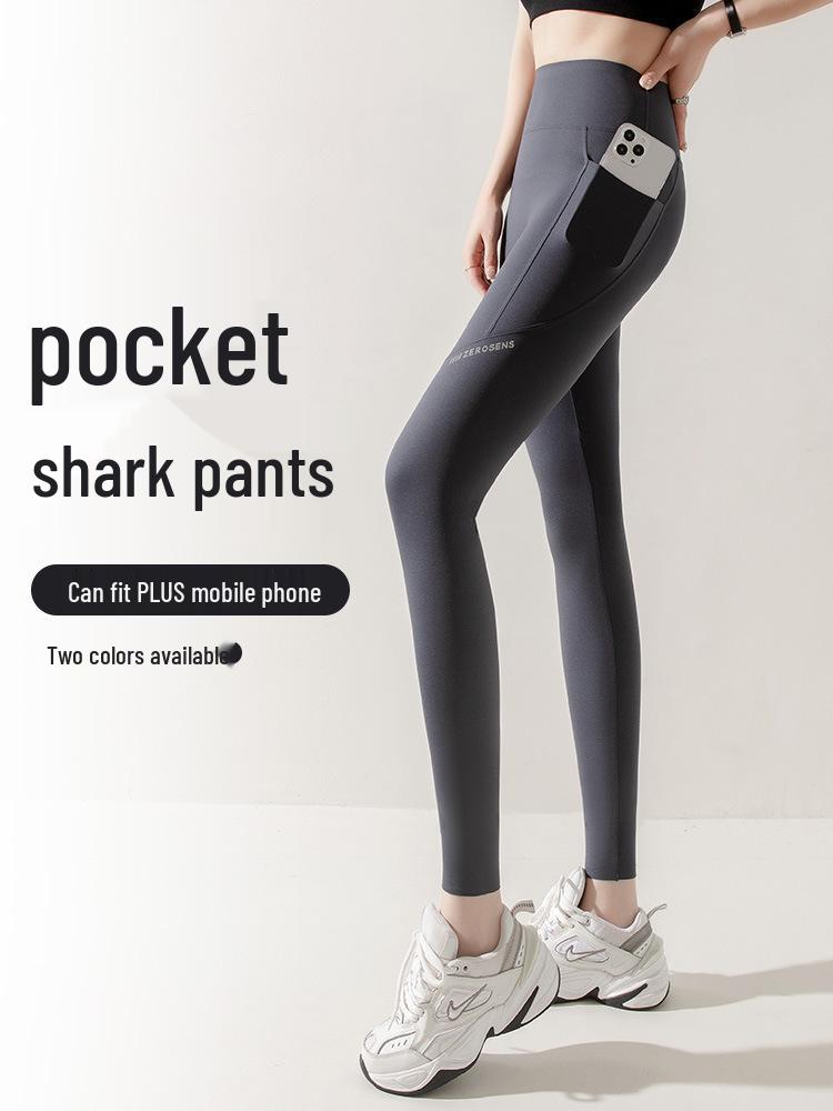 

Women s Summer Lightweight Slimming Yoga Shorts with Tummy Control and Pockets L