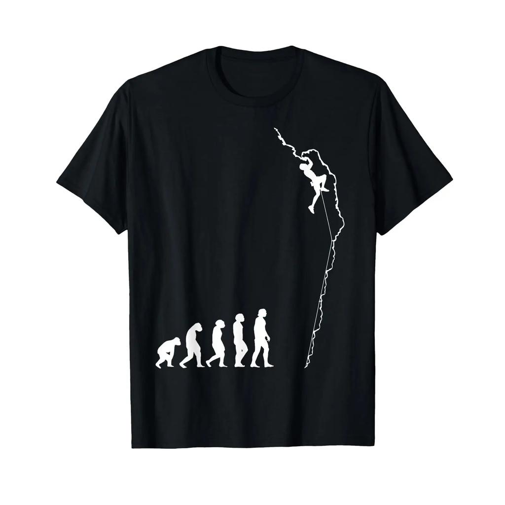 Climbing Evolution Fun Bouldering Rock Climber T Shirt Vintage Washed Unisex Top For Everyday Wear Slightly Stretched Graphic