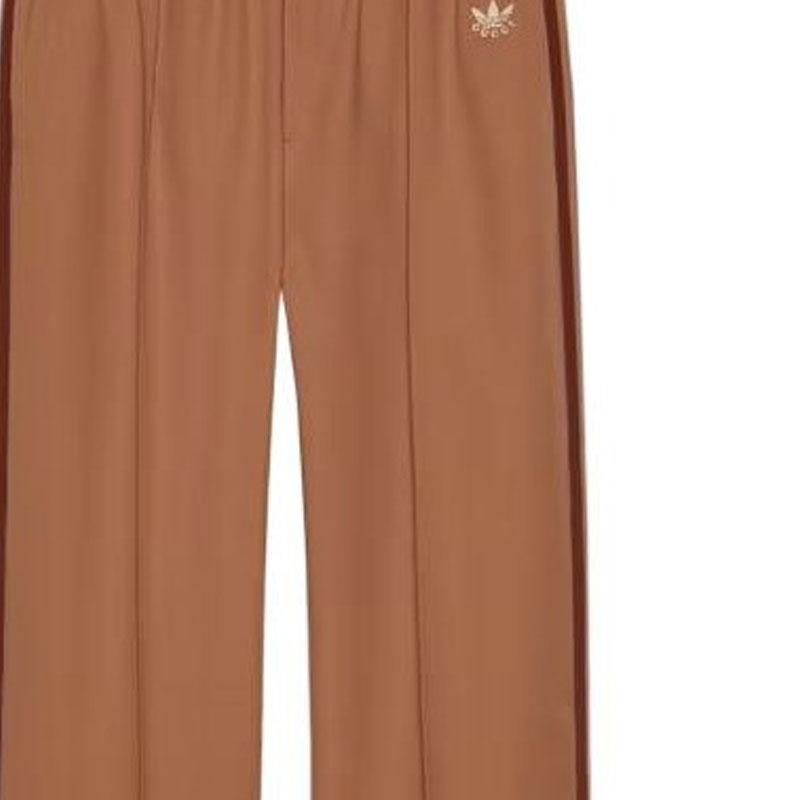 GUCCI x Adidas Originals Knitted Sweatpants Men's Brown 714926-ZAKQ9-2190