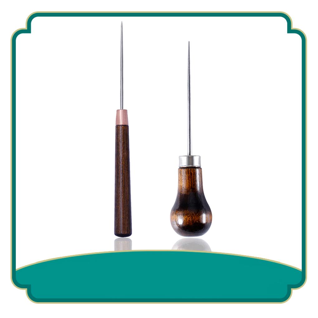 Ahle Edelstahl Nähen DIY Bohren Sticken Handwerk Schneider Lochstanze Lederstanzen Reparatur Markieren Handnadelwerkzeug