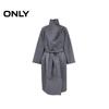 ONLY Women's Fall Wool Blend Double-Faced Lapel Coat