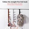 4pc Bedroom Door Hanger Clothes Hanging Rack Over The Door Plastic Home Storage Organization Hooks, Purse Holder For Bags Rails