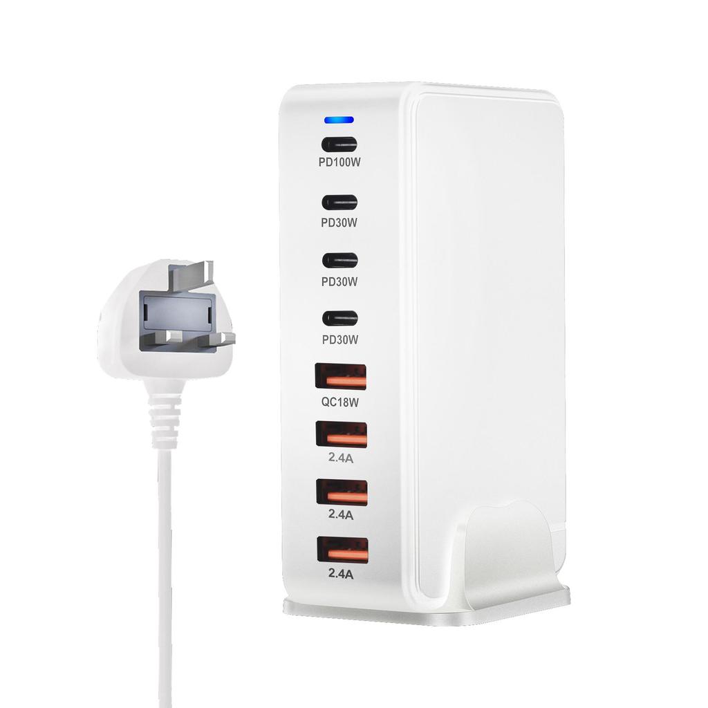 268W Gallium Nitride 8-Port 240W PD Desktop Charger.