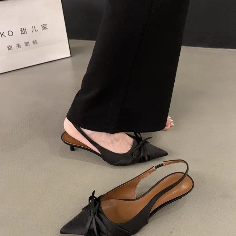 Fashion New Style Fashionable Women's Jeans Heeled Sandals Pointed High Heels Office Lady Shoes Beautiful Women High Heels Shoes Sandals