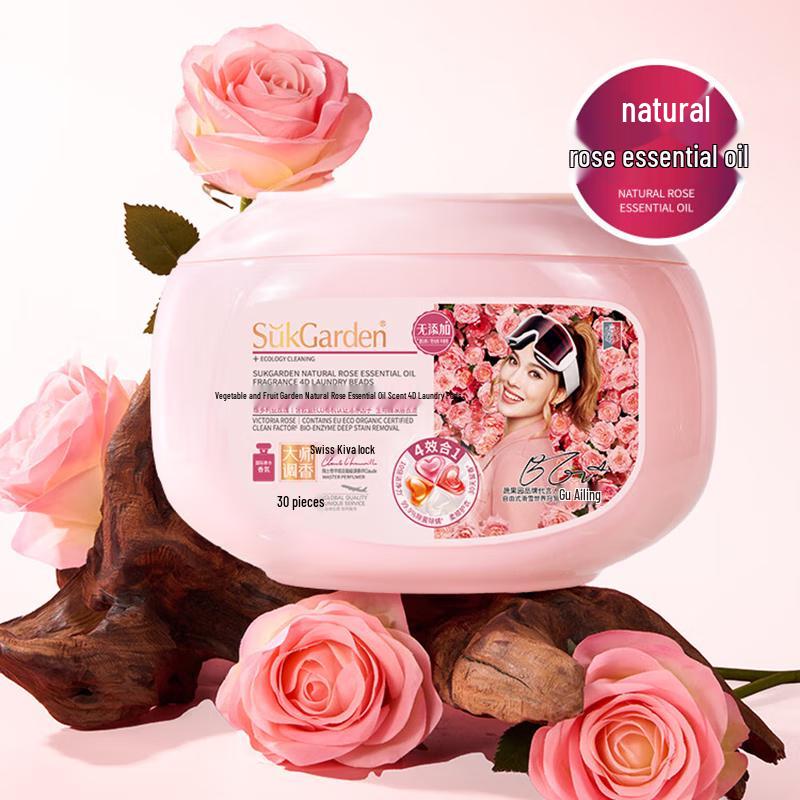 

Natural Rose Scented 4D Laundry Pods